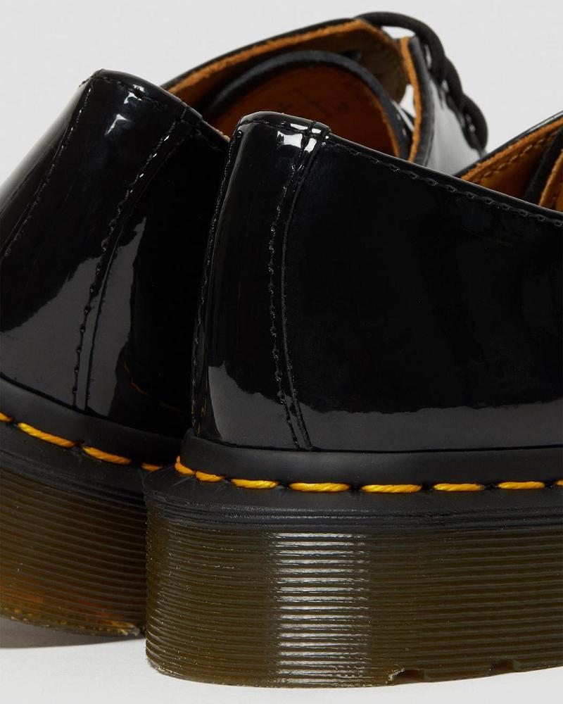 Women's Dr Martens 1461 Patent Leather Oxfords Shoes Black | AU 363FDN